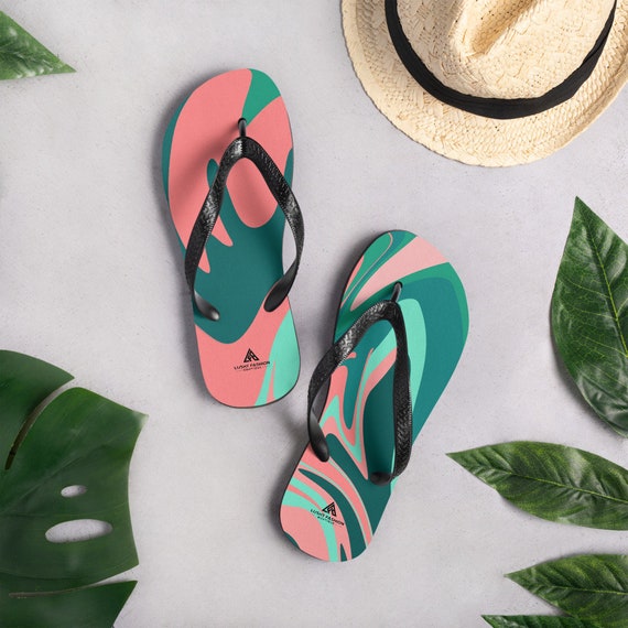 beach themed flip flops