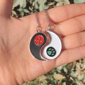 Miraculous Friendship couple Necklaces Cat and Ladybug Necklace