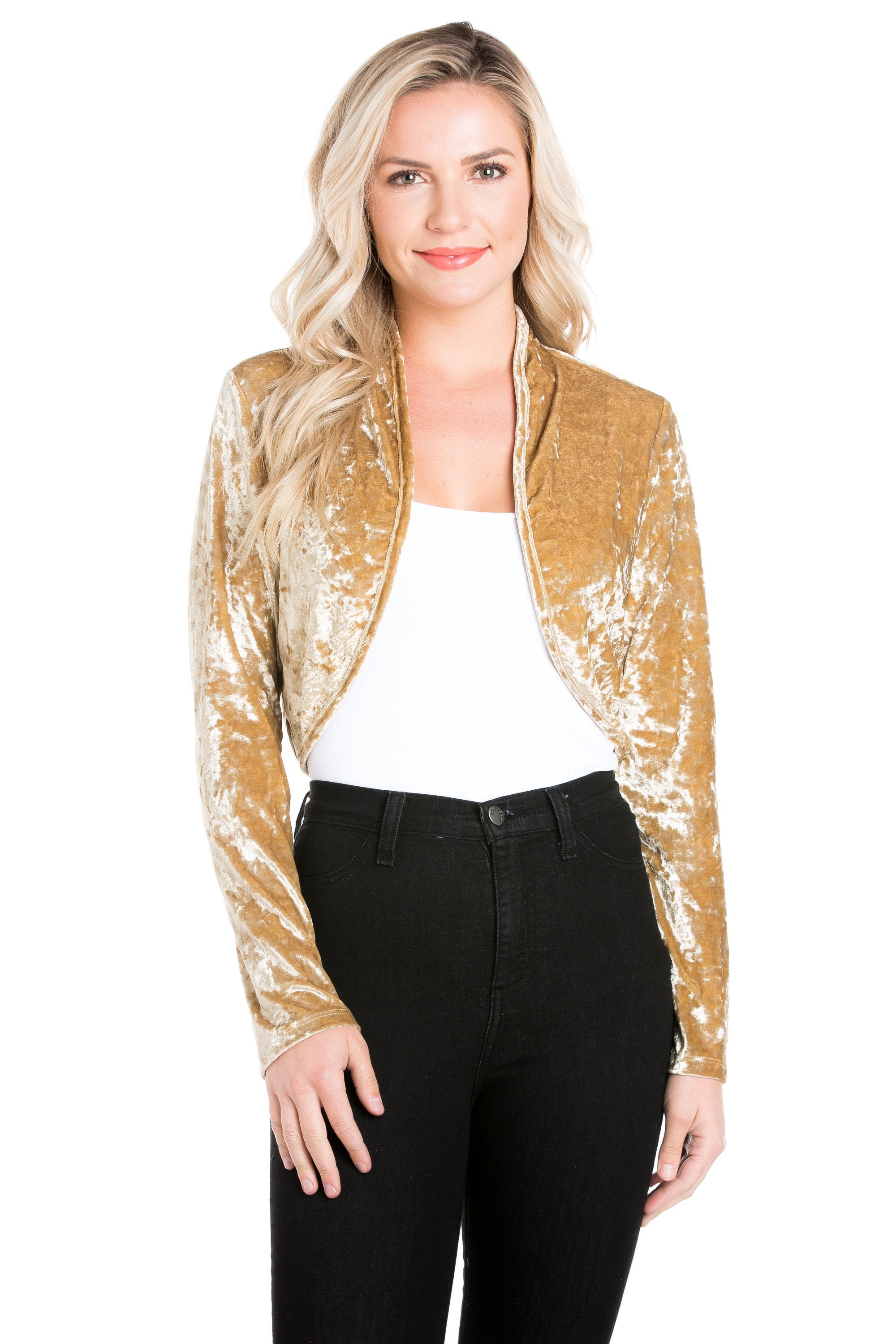 Gold Bolero Etsy