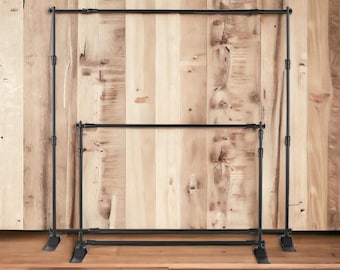 6x6 Ft /7x7 ft /8x8 Ft Adjustable Photo Booth Panels Backdrop Stand Heavy Duty Frame Adjustable from 4.5 to 8 Ft width, 3 Ft to 8 Ft height