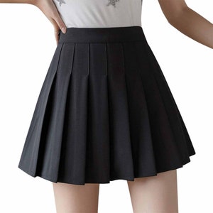 basic black skater skirt