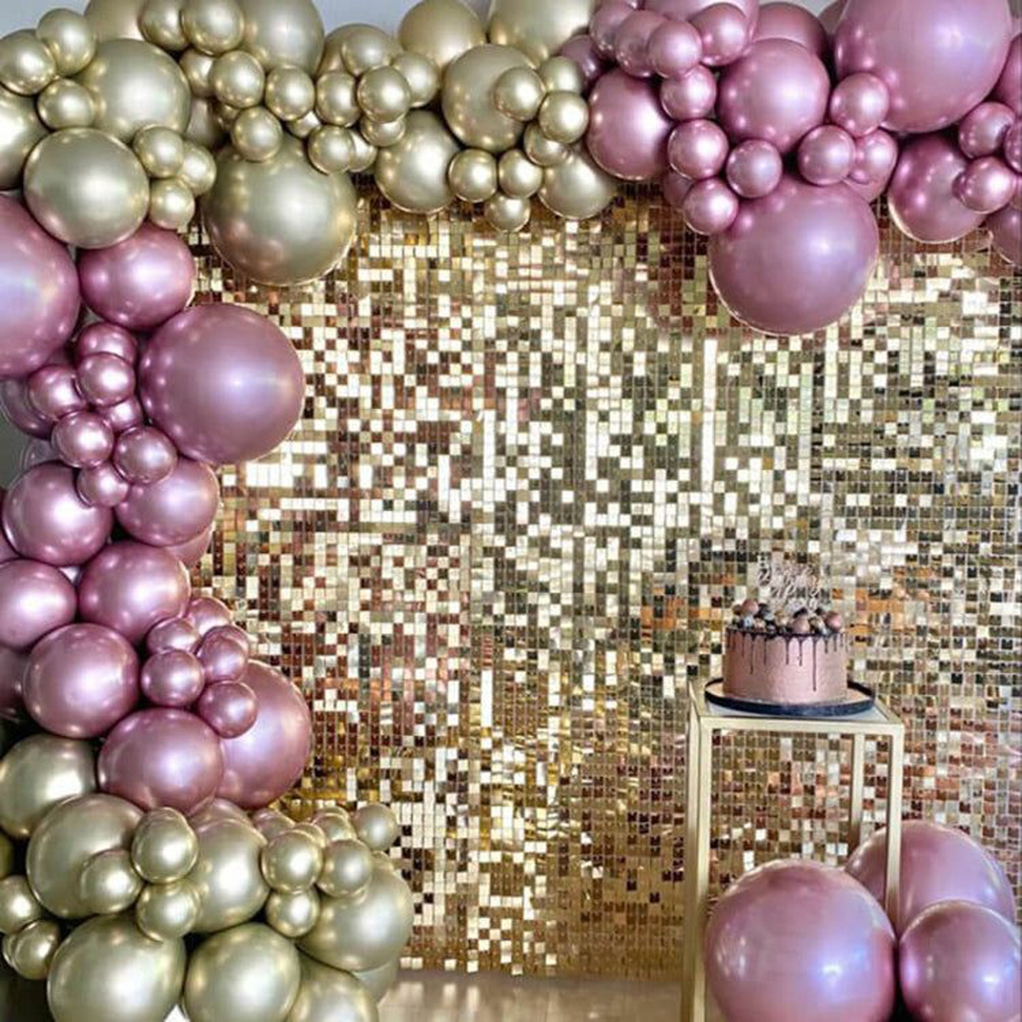 36 Gold 12x12 Shimmer Sequin Wall Panels Etsy