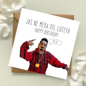 Jine Mera Dil Luteya |  Rangolicards, Rangoliofficial, South-Asian, Desi Cards, Punjabi, Birthday Card, Anniversary,
