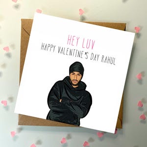 Hey Luv / San Valentino Sukha, Personalizzato, Rangolicards, Rangoliofficial, Sud-Asiatico, Desi Cards, Punjabi