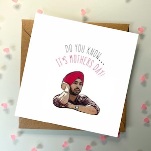 Pyaar Diljit D / Día de la Madre, Rangoli Oficial, Tarjetas Rangoli, Personalizado, Sur Asiático, Punjabi, Desi, Diljit, ThePunjabiPostman