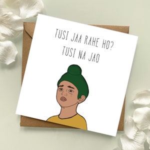 Déménagement/au revoir du Pendjabi | Cartes bollywoodiennes, sud-asiatiques, desi, pendjabi, carte d'anniversaire,