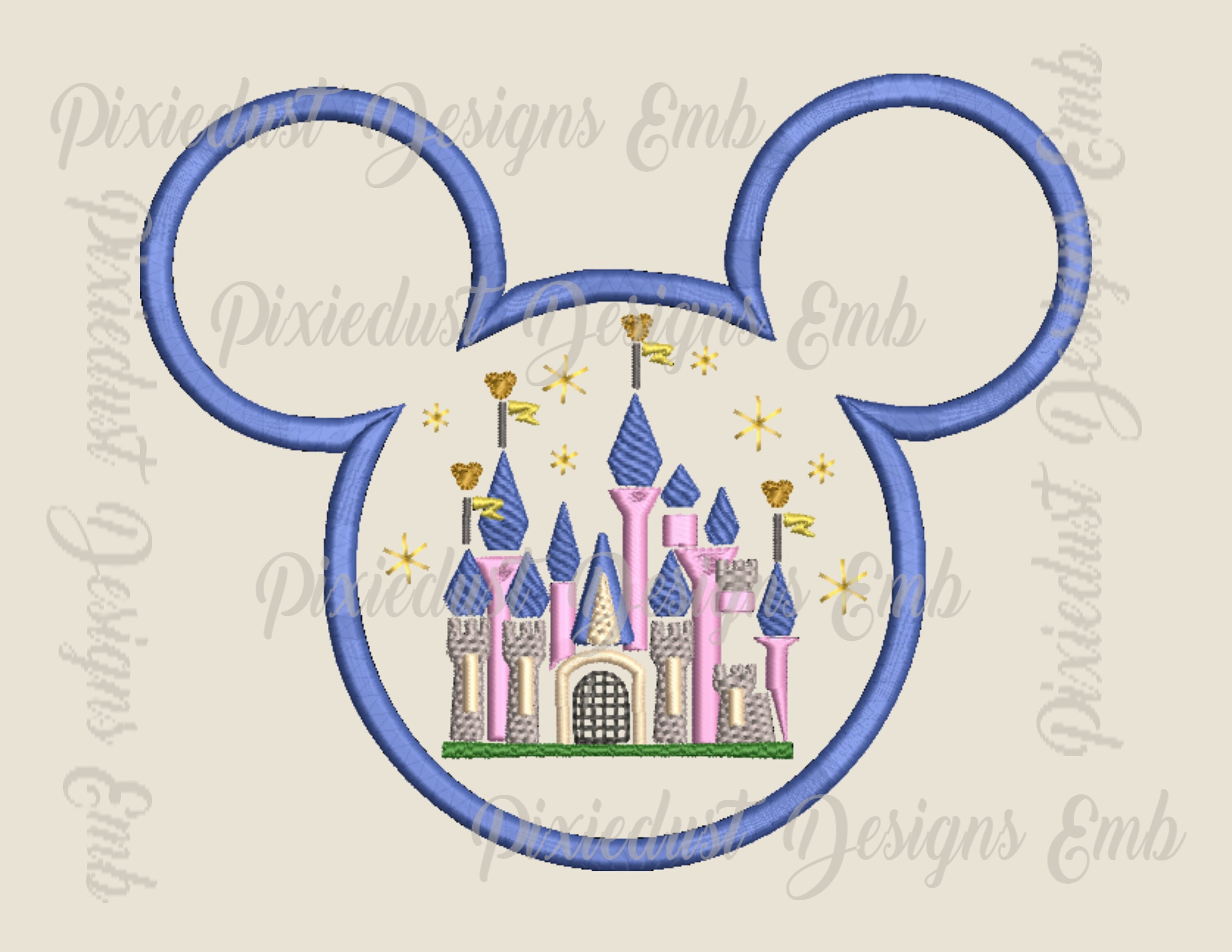 Magic Kingdom Park Cinderella castle Disney sketch digital Etsy