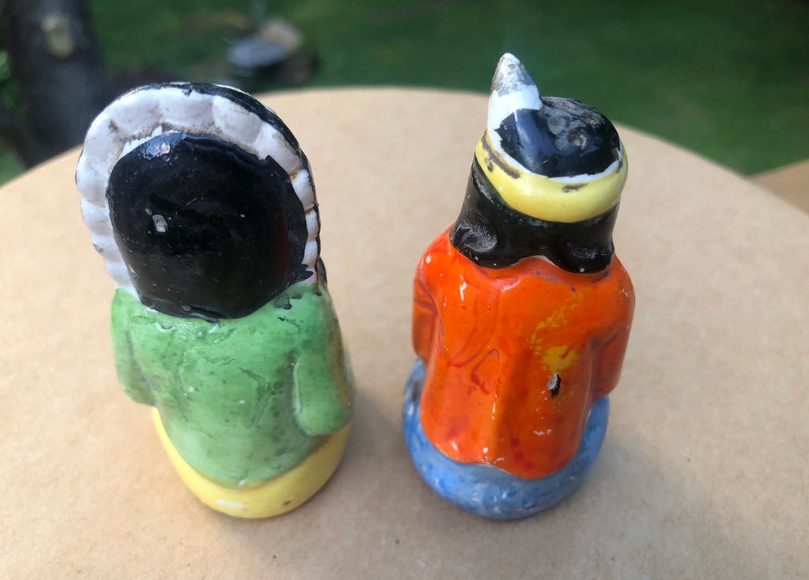 Occupied Japan Figural Indian Salt & Pepper Shakers 2 sets Etsy