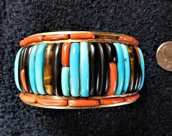 Native American Tortoise Francisco Gomez Hand Carved Turquoise Sterling Silver Bracelet Native American Tortoise Francisco Gomez Hand Carved Turquoise Sterling Silver Bracelet