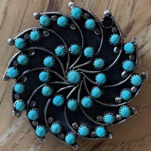 Zuni Needlepoint Pendant - Etsy Australia