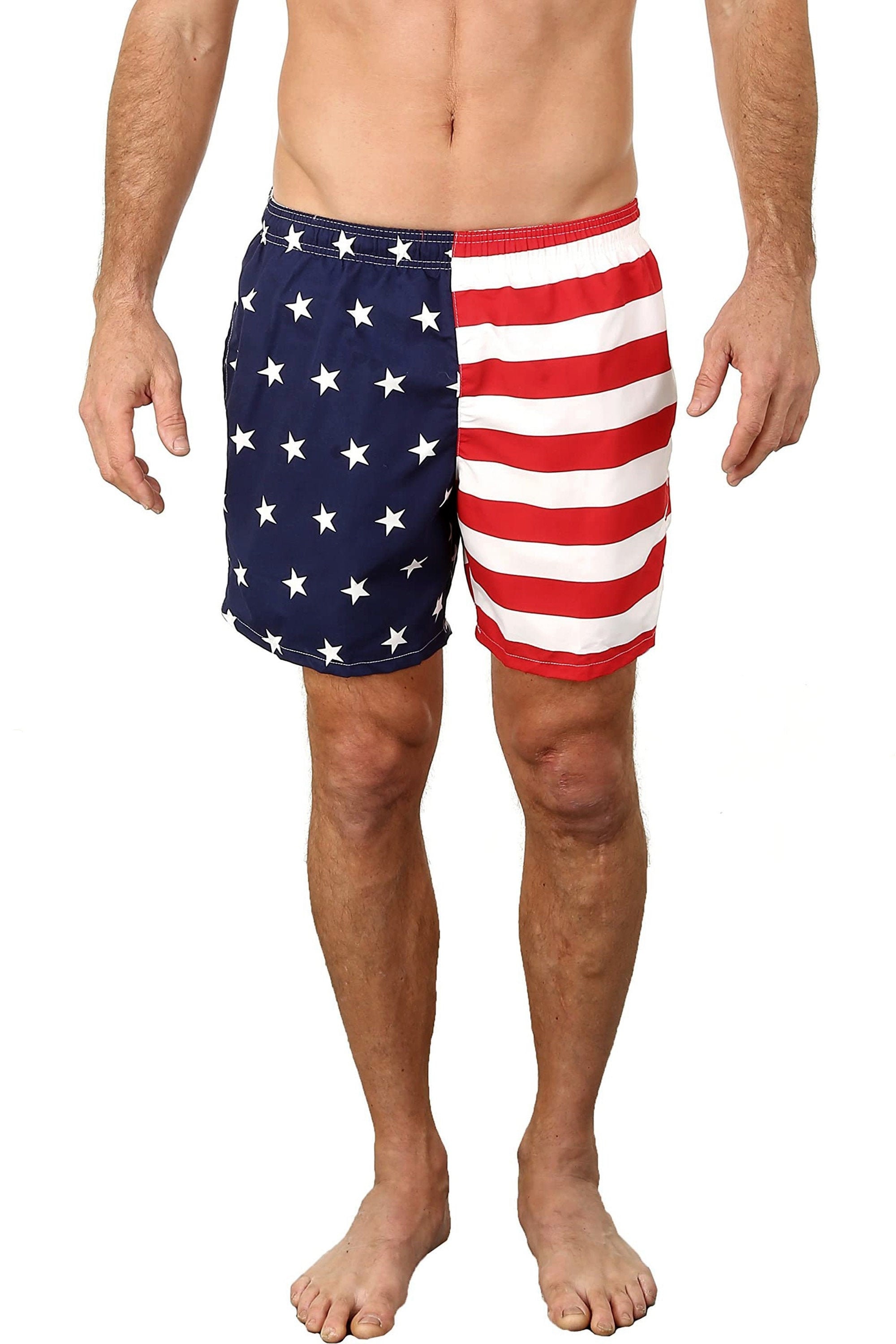 Unisex USA FLAG Swim Shorts Microfiber Fast Dry American Etsy