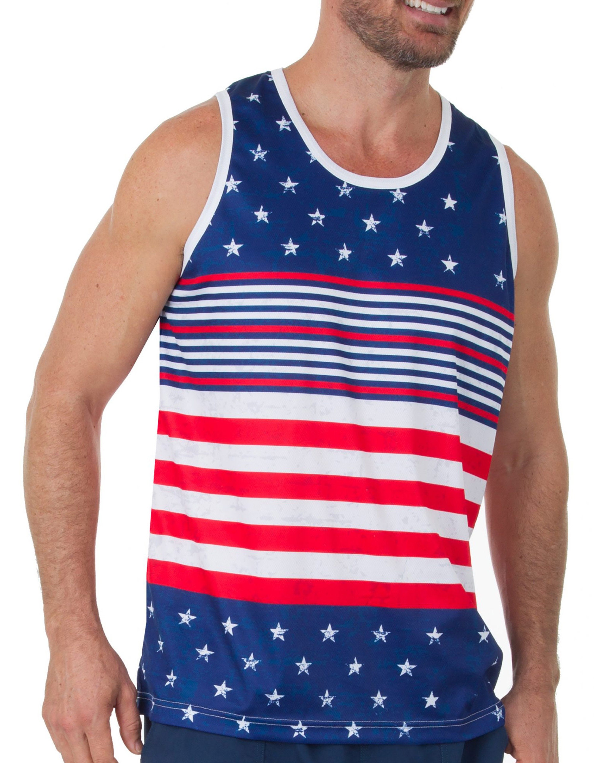 Unisex Men's USA Flag Tank top DriFit UPF Protection Etsy