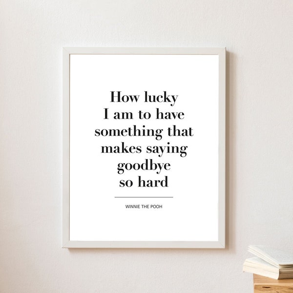 Aa Milne Quote Download - Etsy