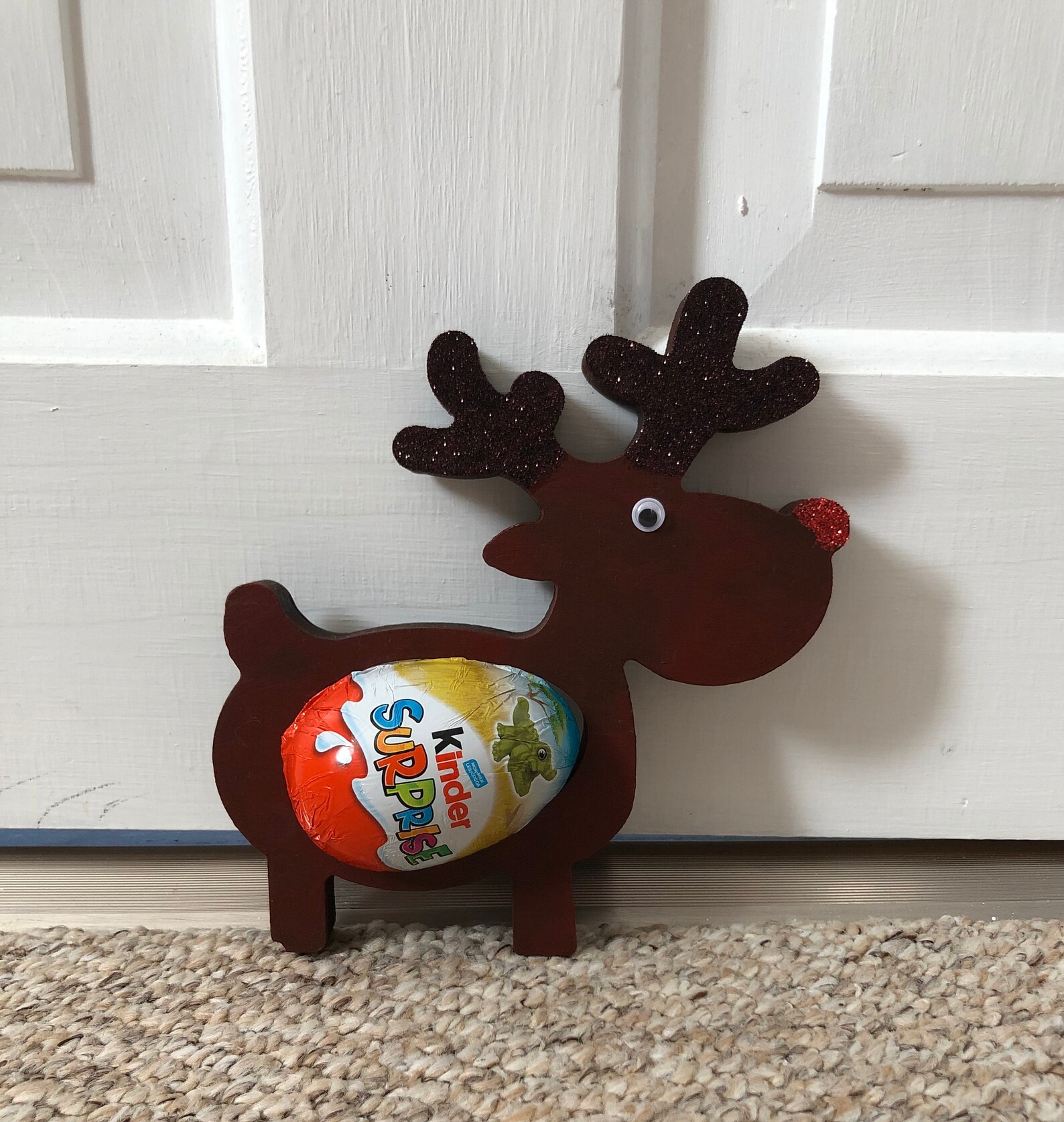 Christmas Kinder Egg holder Reindeer Etsy