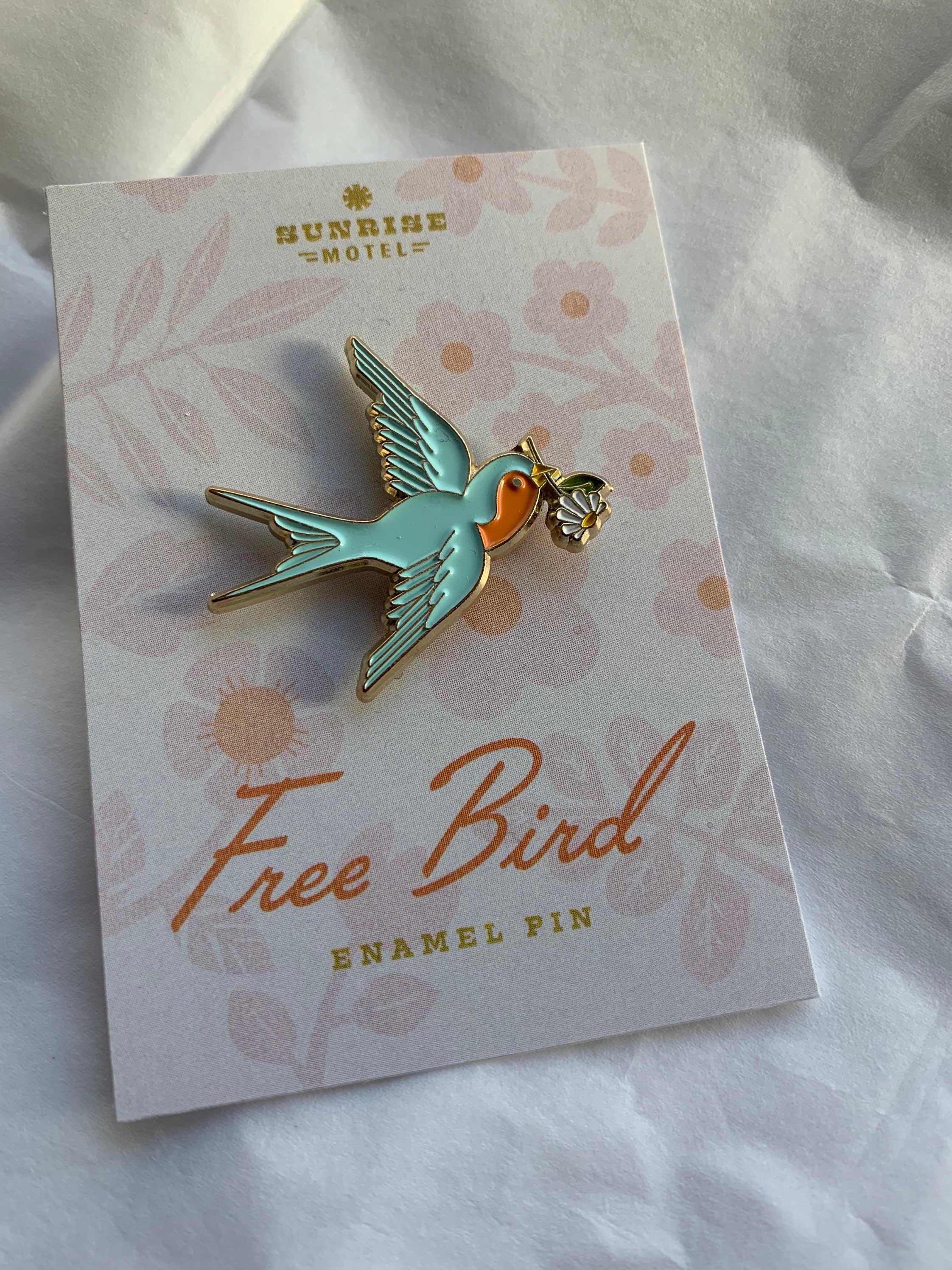 Free Bird Enamel Pin | Etsy