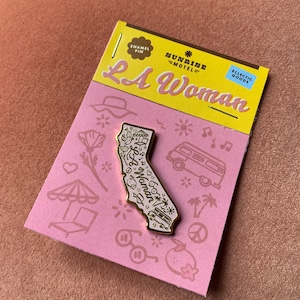 LA Woman Enamel Pin | Los Angeles | LA California | Desert Enamel Pin |  | California Art | California Pin
