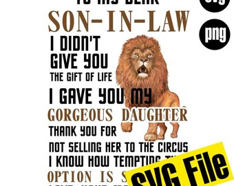 Download Son In Law Svg Etsy
