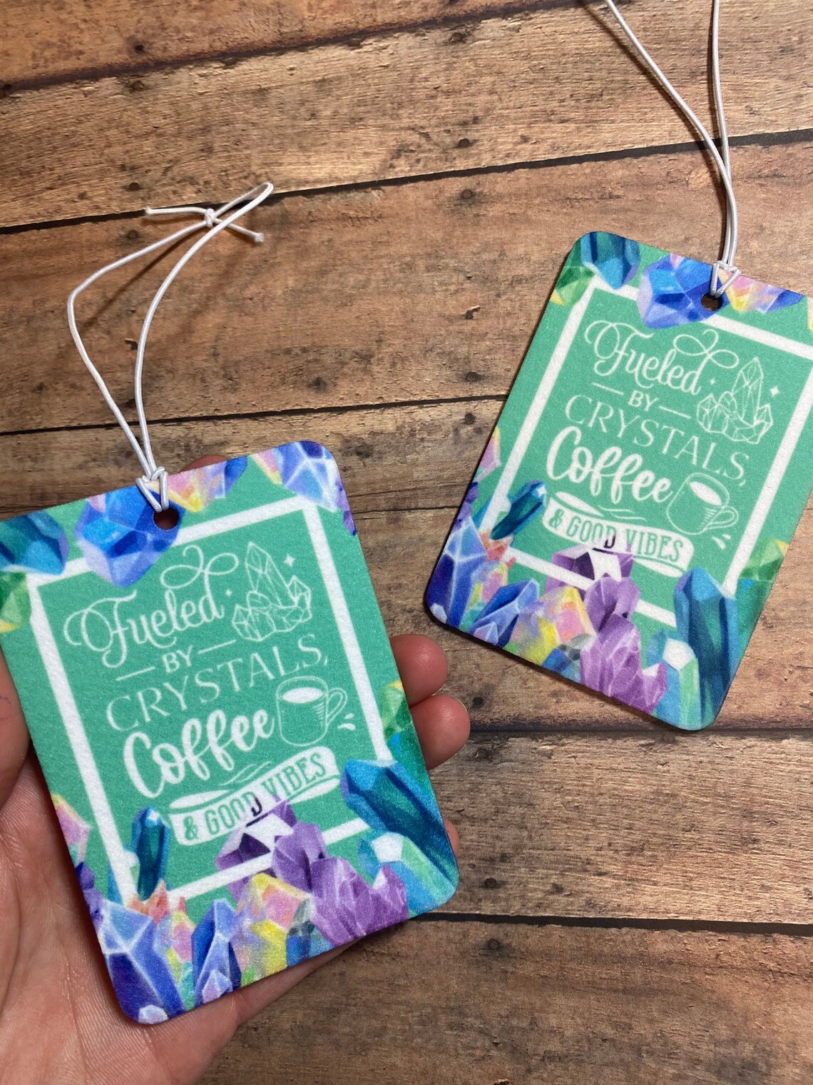 Fueled by Crystals Air Freshener UNSCENTED Coffee Vibes Etsy