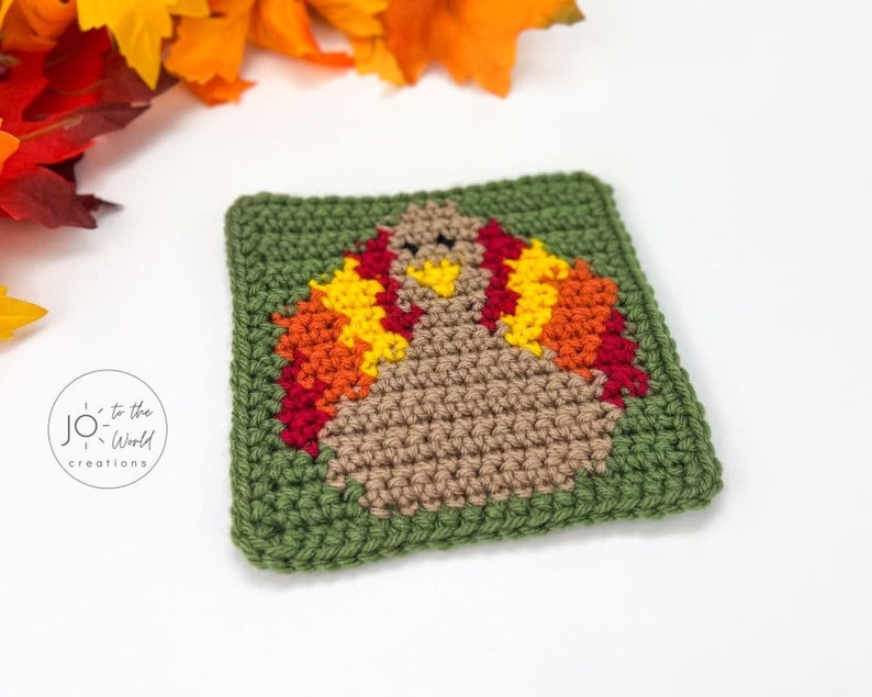 Crochet Turkey Coasters Pattern image 4