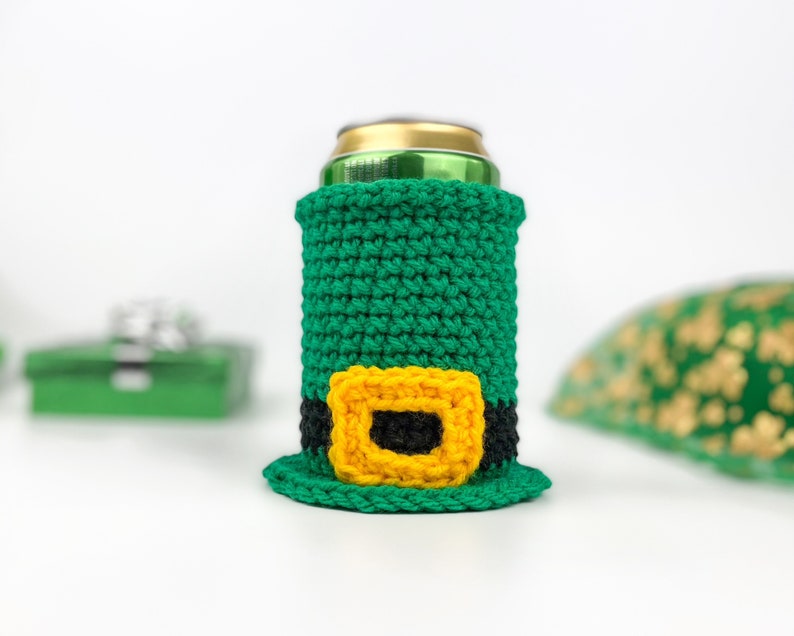 St. Patrick's Day Can Cozy Crochet Pattern image 1