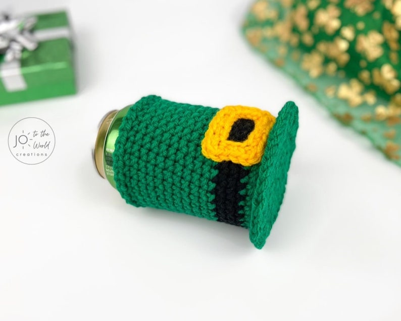 St. Patrick's Day Can Cozy Crochet Pattern image 4