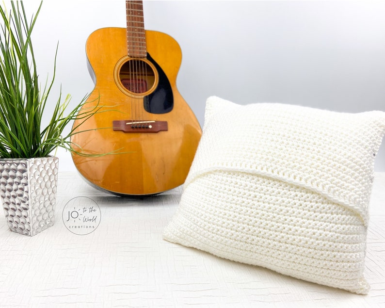 Music Notes Pillow Cover Crochet Pattern image 3