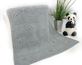 Gender Neutral Crochet Baby Blanket | Unisex Baby Blanket Crochet Pattern | Crochet Blanket for Boy | Baby Girl Blanket Pattern