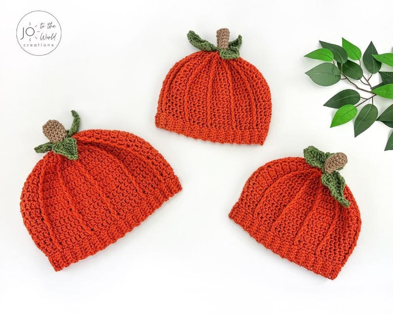 Crochet Pumpkin Hat Pattern image 3