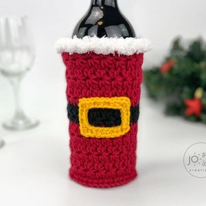 Christmas Wine Bottle Holder Crochet Pattern image 4