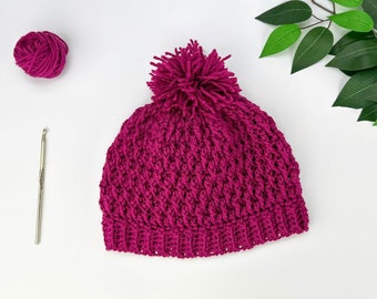 Crochet Hat Pattern Women | Winter Crochet Hat | Beanie Crochet Pattern