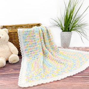 Beginner Baby Blanket Crochet Pattern | Easy Crochet Baby Blanket Pattern for Beginners