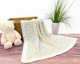 Beginner Baby Blanket Crochet Pattern | Easy Crochet Baby Blanket Pattern for Beginners