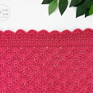 Lacy Baby Blanket Crochet Pattern Christening Blanket Heirloom Blanket Crochet Lace Pattern image 4