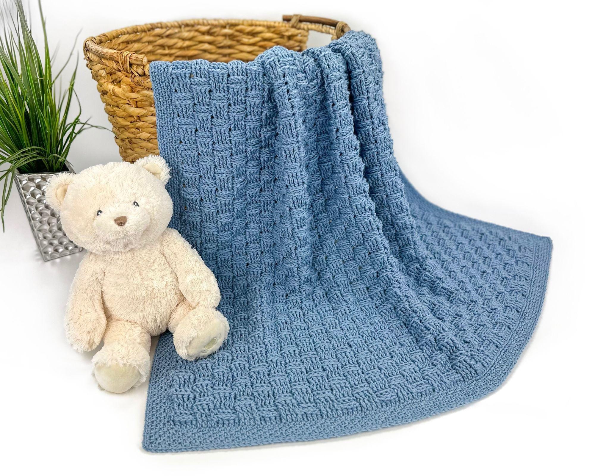 Basketweave Stitch Blanket Crochet Pattern Crochet Baby