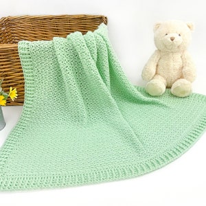 No Holes Baby Blanket Crochet Pattern | Charming Crochet Baby Blanket Pattern