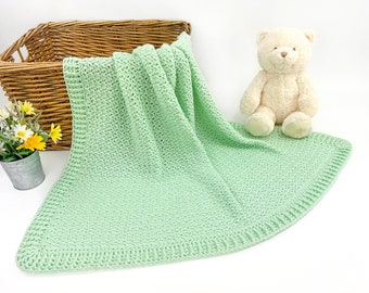 No Holes Baby Blanket Crochet Pattern | Charming Crochet Baby Blanket Pattern