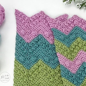 Textured Chevron Crochet Blanket Pattern Make it as a Lapghan, Afghan, Throw or Baby Blanket image 5