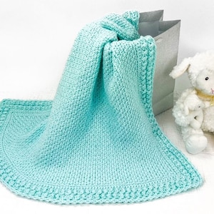 Moss Stitch Baby Blanket Crochet Pattern