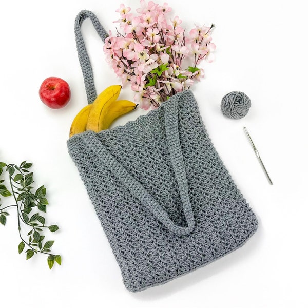 Crochet Market Bag Pattern | Crochet Bag Pattern | Crochet Tote Bag | Farmers Market Bag Crochet Pattern