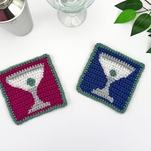 Martini Coasters Crochet Pattern