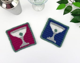 Martini Coasters Crochet Pattern