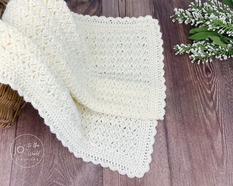 Classic Baby Blanket Crochet Pattern Etsy