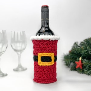 Christmas Wine Bottle Holder Crochet Pattern image 1