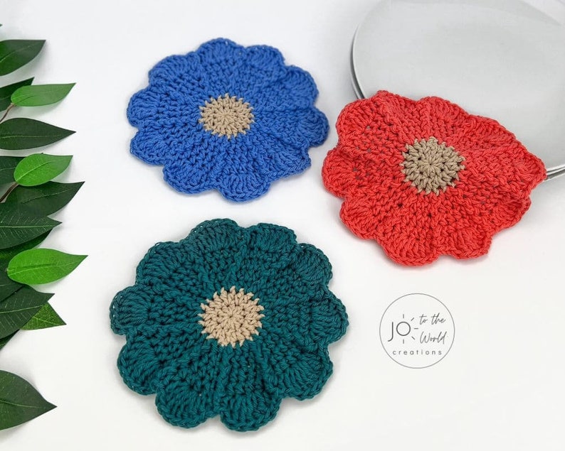 Flower Dishcloth Crochet Pattern image 5