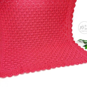 Lacy Baby Blanket Crochet Pattern Christening Blanket Heirloom Blanket Crochet Lace Pattern image 6