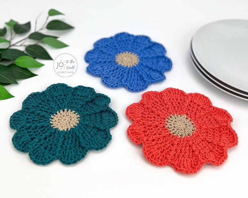 Flower Dishcloth Crochet Pattern image 3