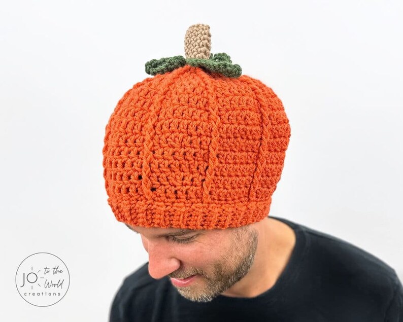 Crochet Pumpkin Hat Pattern Bild 4