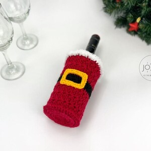 Christmas Wine Bottle Holder Crochet Pattern image 2