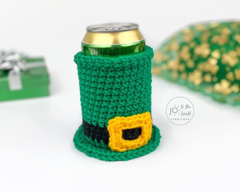 St. Patrick's Day Can Cozy Crochet Pattern image 2