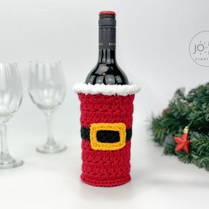 Christmas Wine Bottle Holder Crochet Pattern image 5